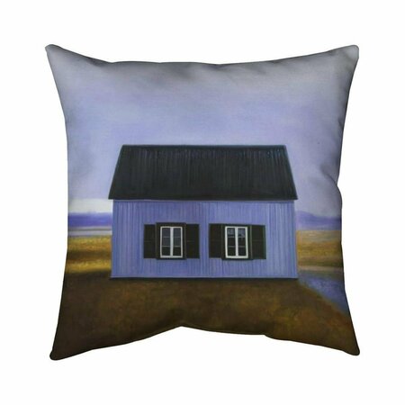 FONDO 20 x 20 in. Blue Barn-Double Sided Print Indoor Pillow FO2791712